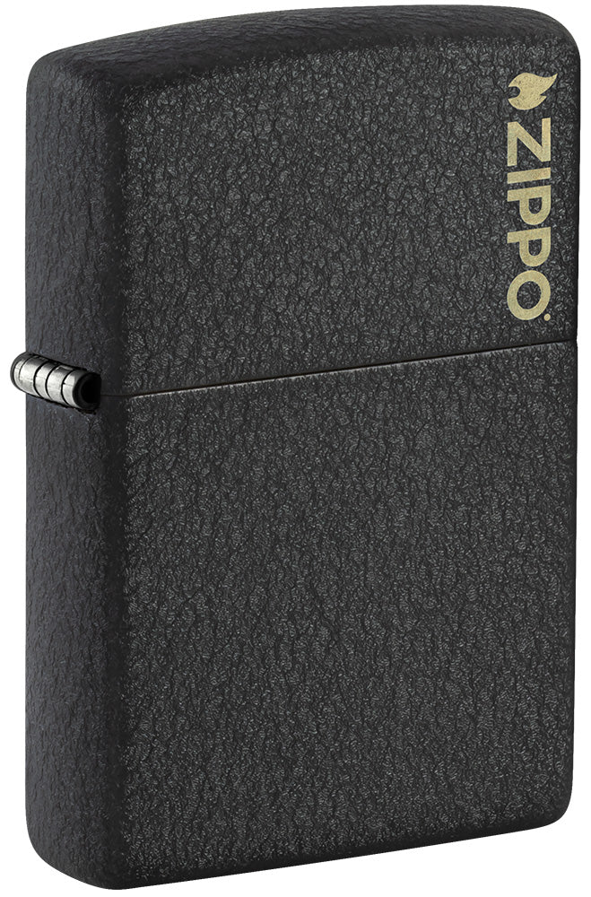 Classic Black Crackle® Zippo Logo