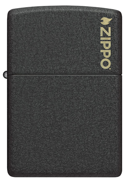 Classic Black Crackle® Zippo Logo