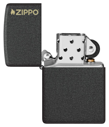 Classic Black Crackle® Zippo Logo