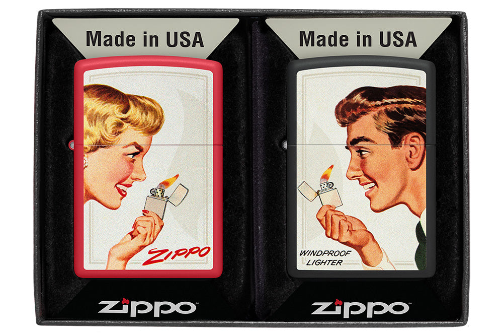 Zippo Couple Set