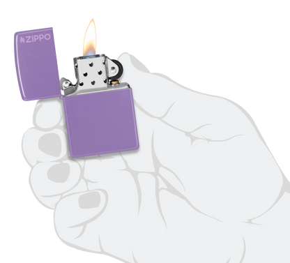 Classic Smoky Lavender Zippo Logo