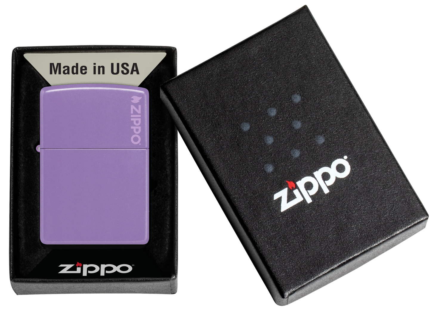 Classic Smoky Lavender Zippo Logo