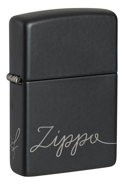 Cursive Zippo Design