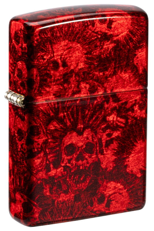 Red Punk Skulls Design