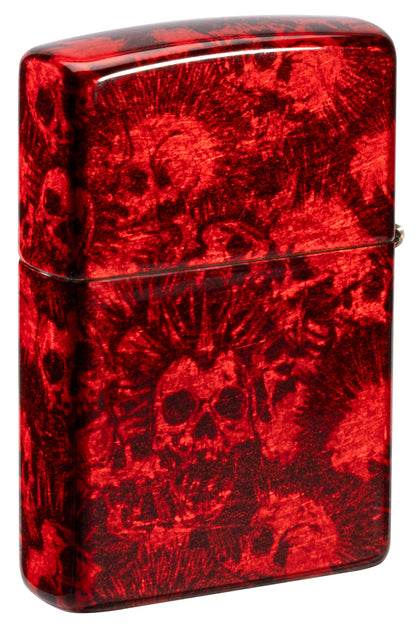 Red Punk Skulls Design