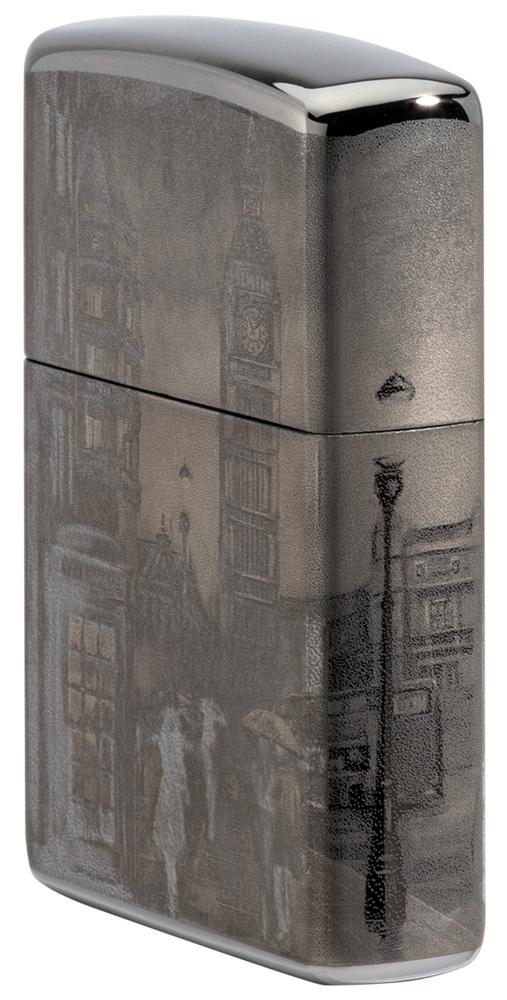 Big Ben 360 Photo Image Black Ice Windproof Lighter