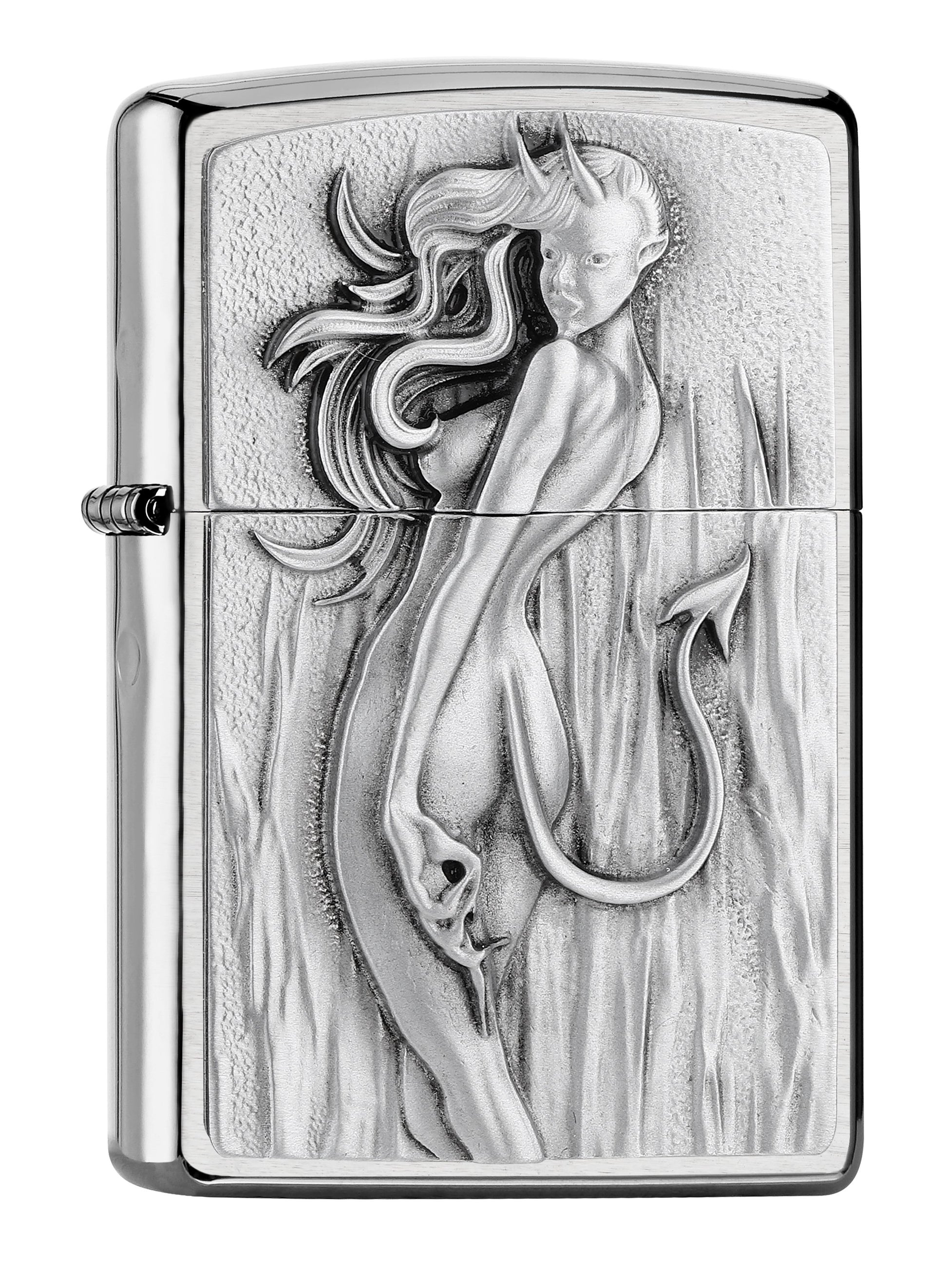 Devil Woman Design Emblem Windproof Lighter Online Only