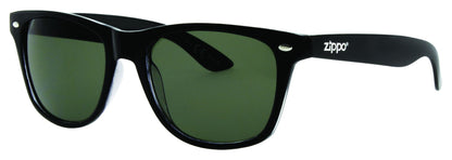 Zippo Sunglasses Front View ¾ Angle in Green