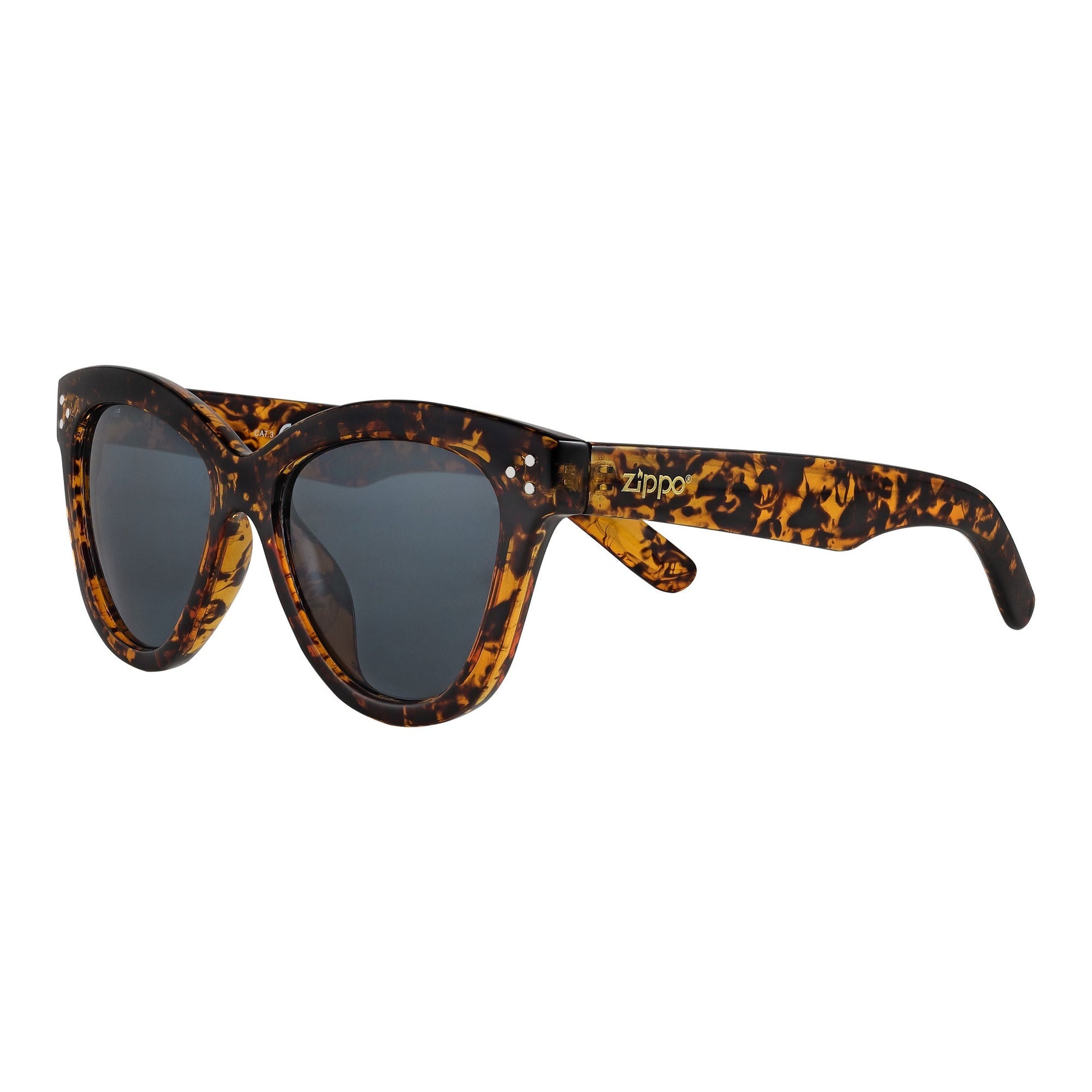 Front View Zippo Sunglasses Cat Eye Brown