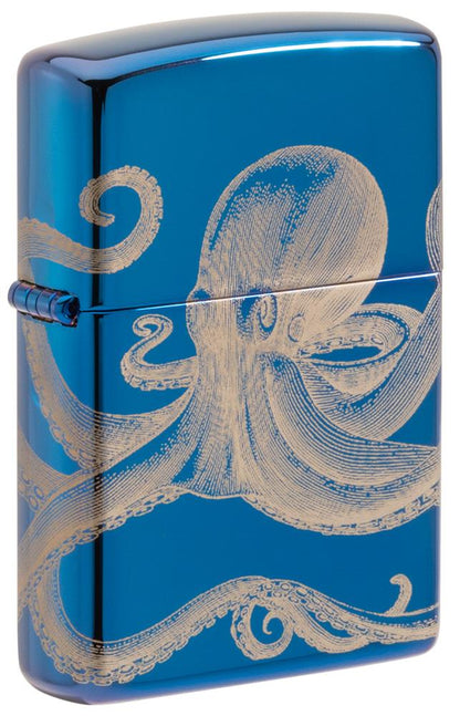 Blue 360° Octopus Design Windproof Lighter