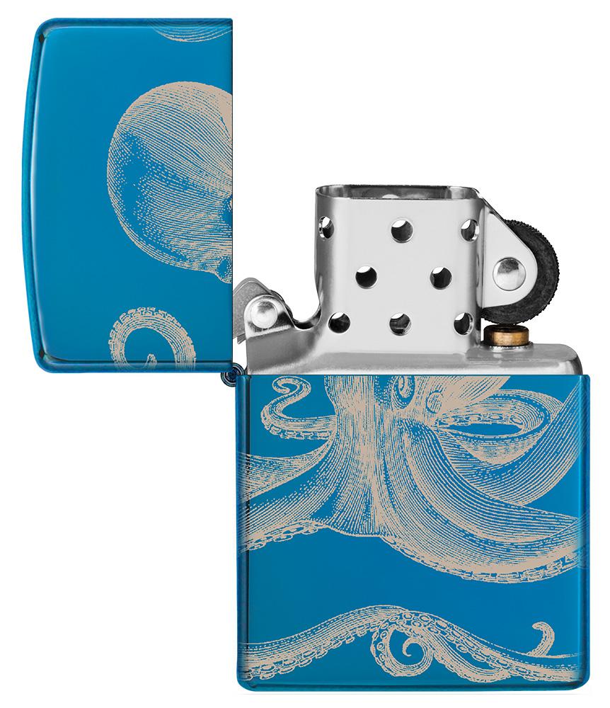 Blue 360° Octopus Design Windproof Lighter