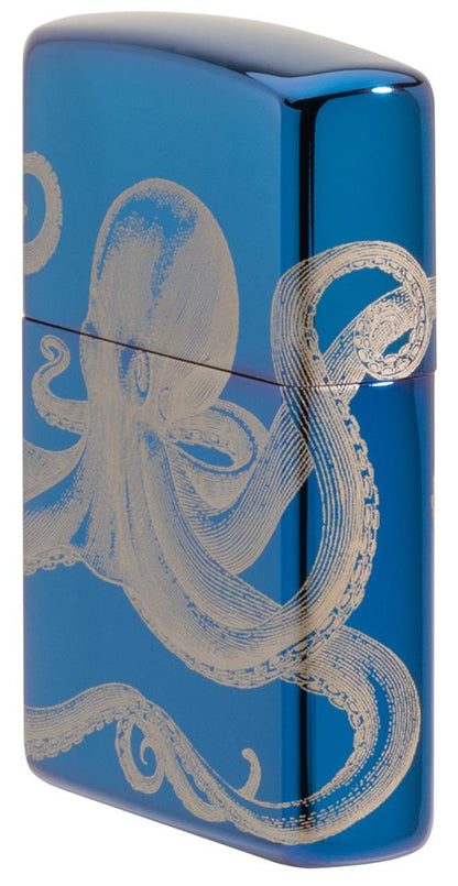 Blue 360° Octopus Design Windproof Lighter