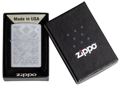 Briquet tempête Zippo Geometric Pattern Design dans sa boîte cadeau