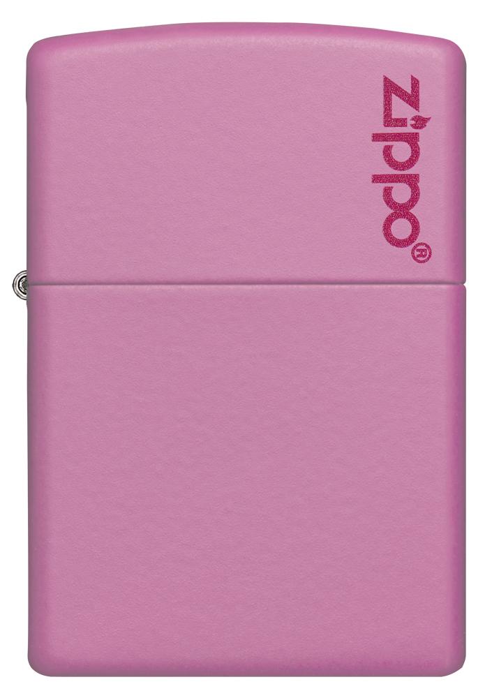 238ZL Pink Matte Lighter with Zippo Logo