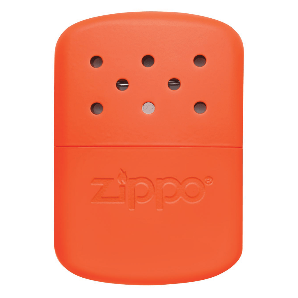 Front of 12-Hour Blaze Orange Refillable Hand Warmer