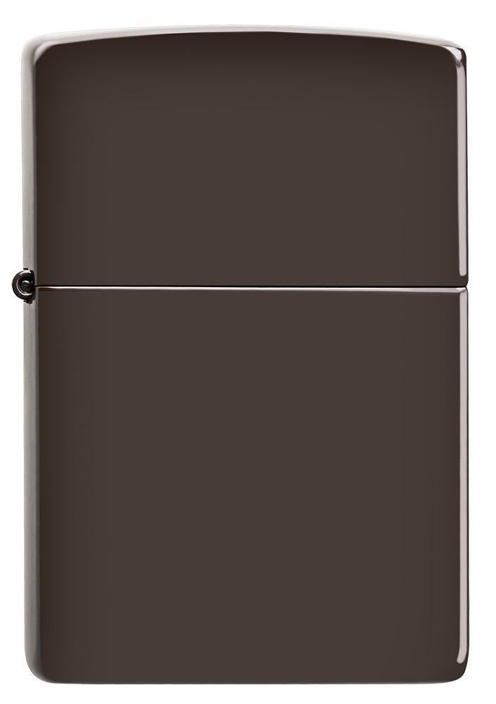 Front of Brown windproof lighter